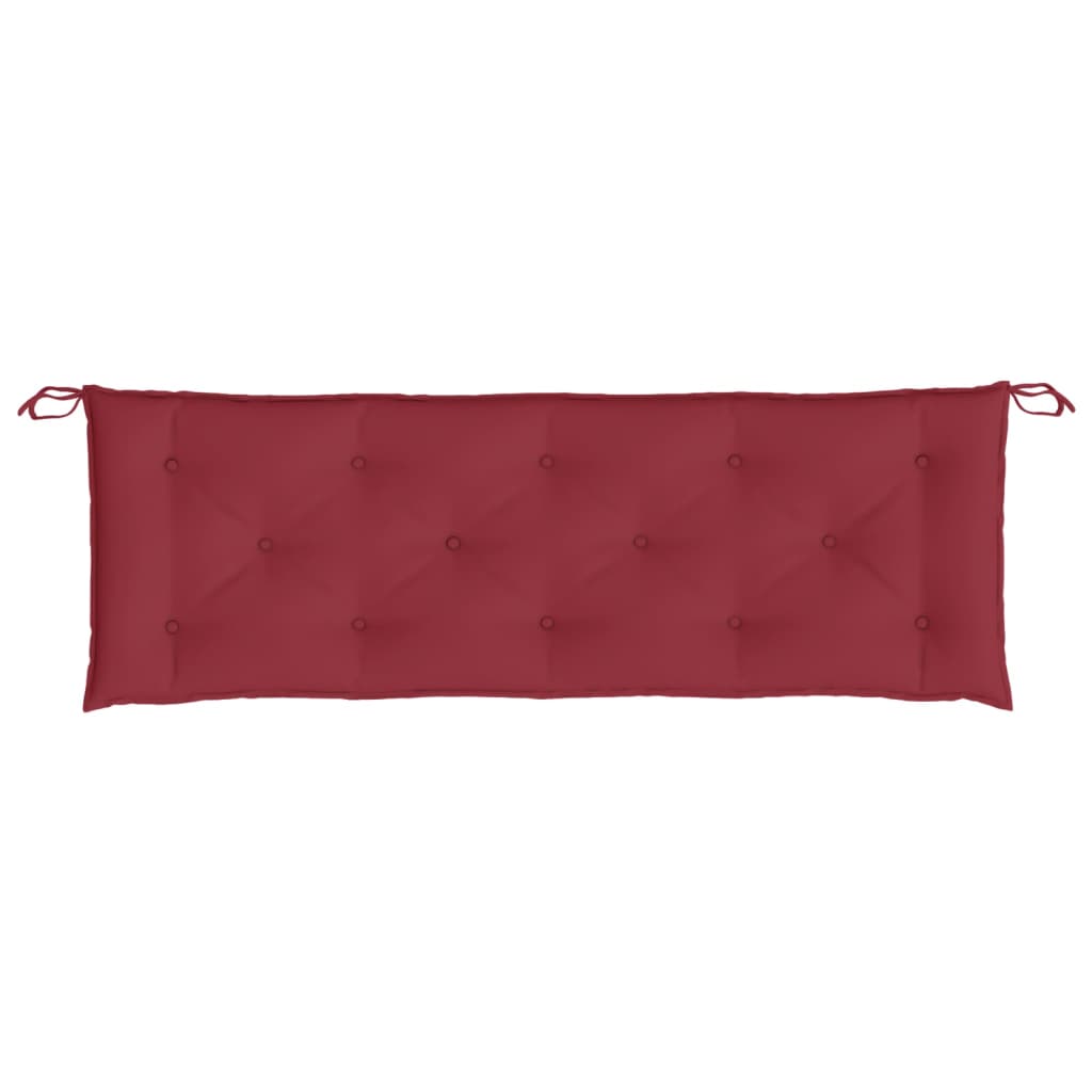 Cuscino per Panca Rosso Vino 150x50x7 cm in Tessuto Oxford