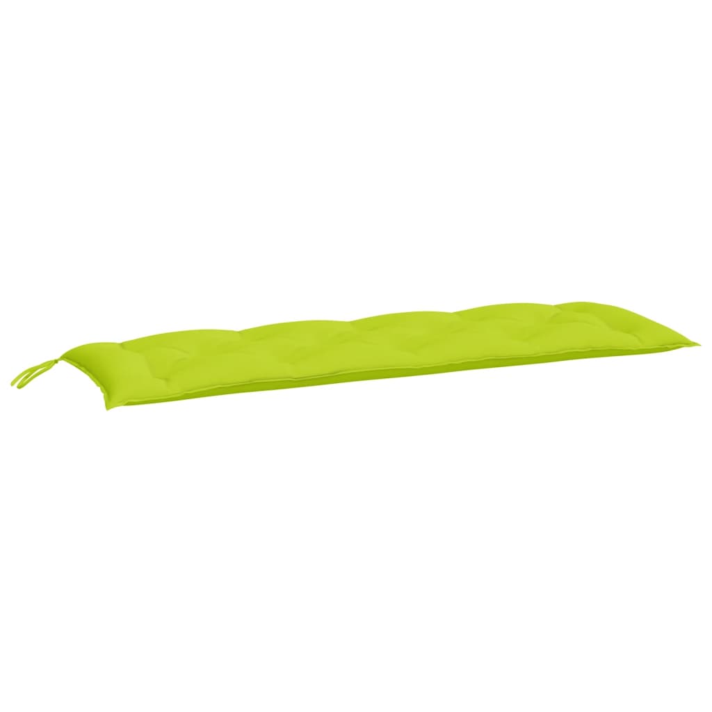 Cuscino per Panca Verde Brillante 150x50x3 cm in Tessuto Oxford