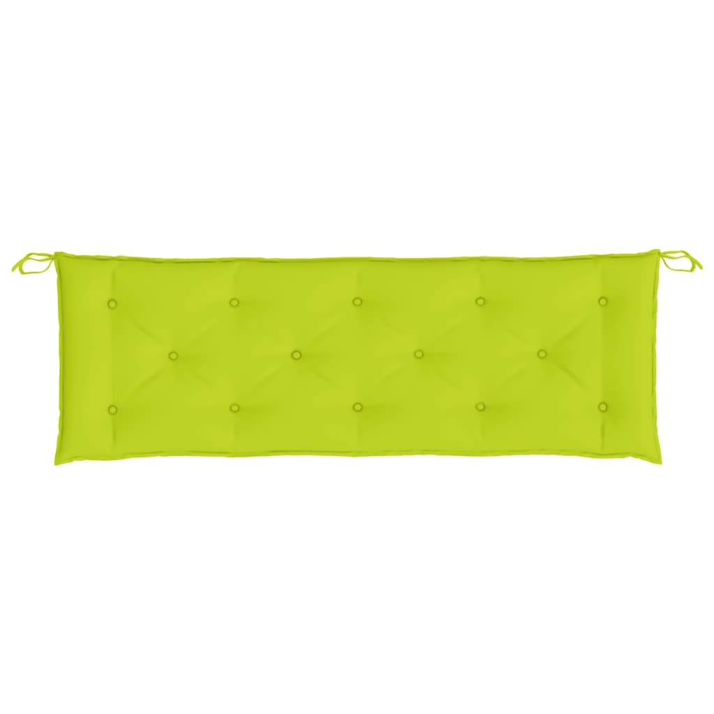 Cuscino per Panca Verde Brillante 150x50x3 cm in Tessuto Oxford