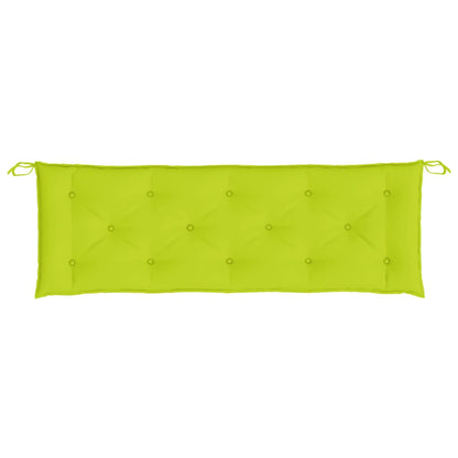 Cuscino per Panca Verde Brillante 150x50x3 cm in Tessuto Oxford