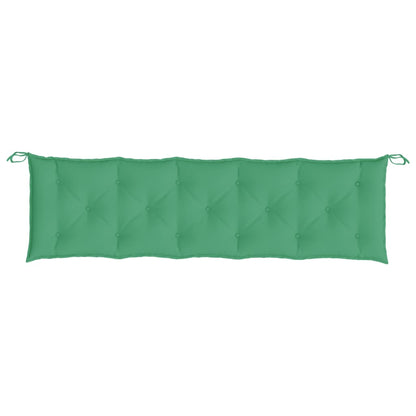 Cuscino per Panca Verde 180x50x7 cm in Tessuto Oxford
