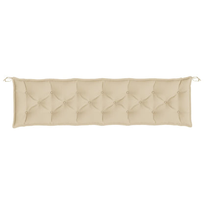 Cuscino per Panca Beige 200x50x7 cm in Tessuto Oxford