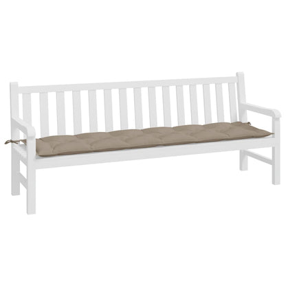 Cuscino per Panca Tortora 200x50x7 cm in Tessuto Oxford