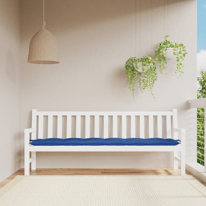 Cuscino per Panca Blu 200x50x7 cm in Tessuto Oxford