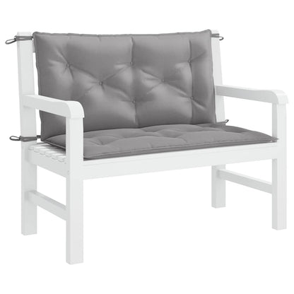 Cuscino per Panca Grigio 100x(50+50)x7cm in Tessuto Oxford