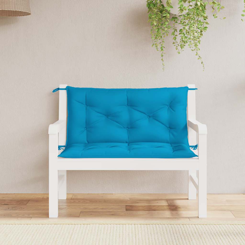 Cuscino per Panca Azzurro 100x(50+50)x7cm in Tessuto Oxford