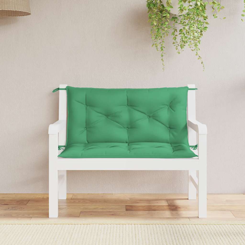 Cuscino per Panca Verde 100x(50+50)x7cm in Tessuto Oxford