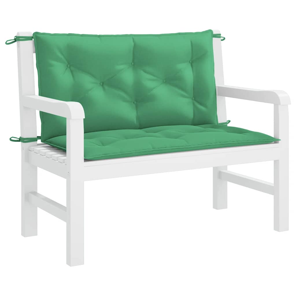 Cuscino per Panca Verde 100x(50+50)x7cm in Tessuto Oxford