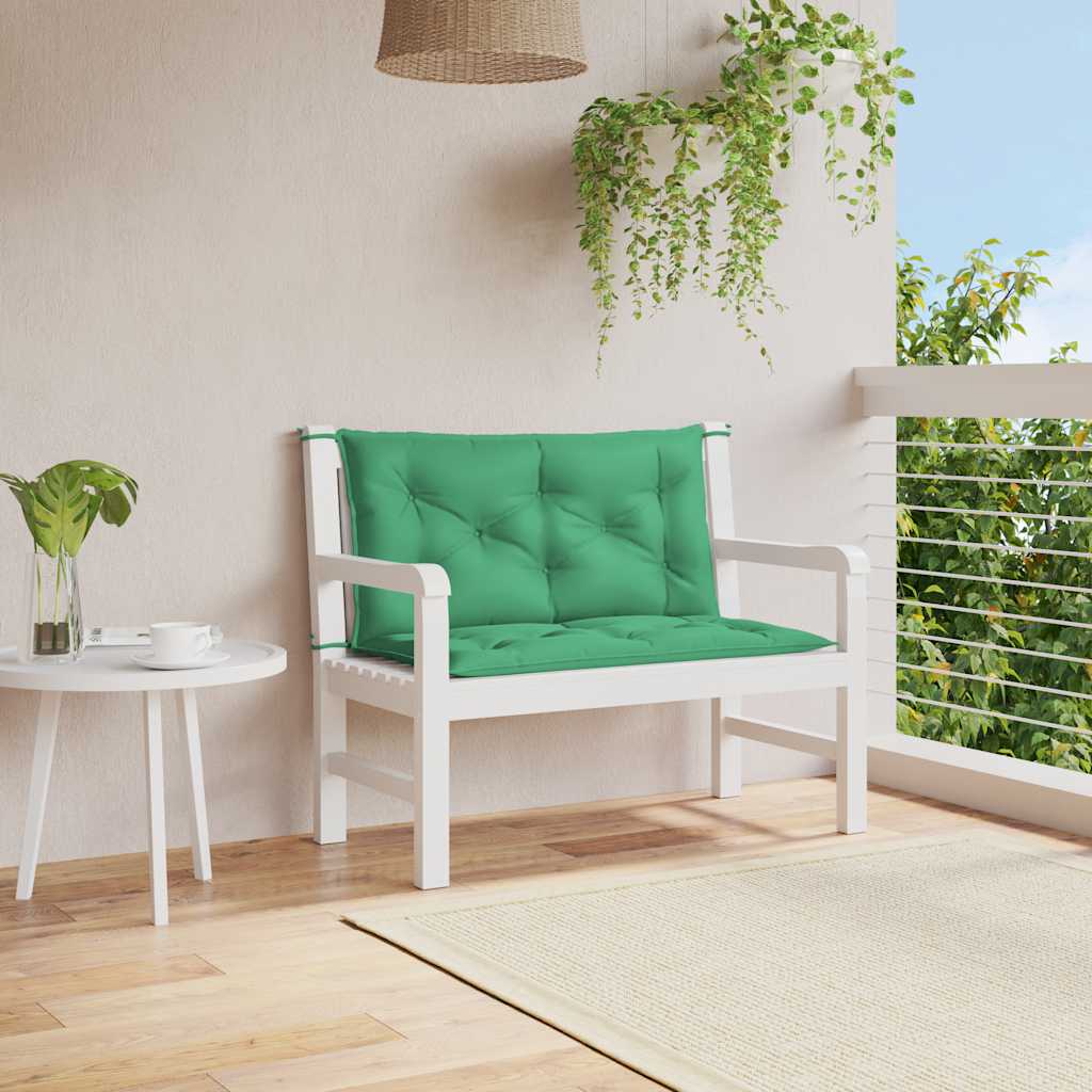 Cuscino per Panca Verde 100x(50+50)x7cm in Tessuto Oxford