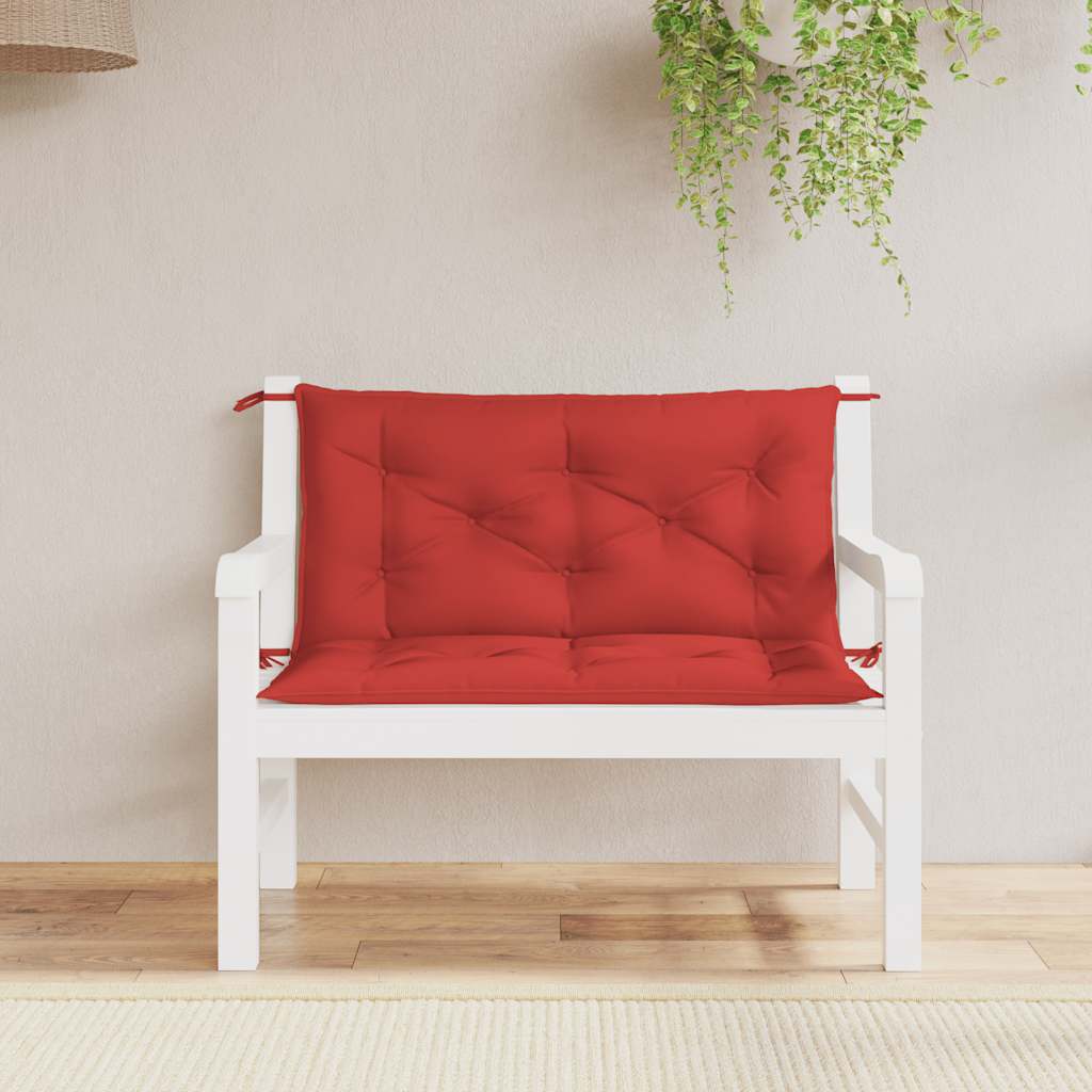 Cuscino per Panca Rosso 100x(50+50)x7cm in Tessuto Oxford