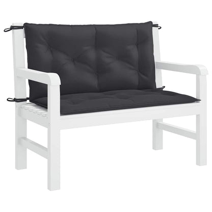 Cuscino per Panca Nero 100x(50+50)x7cm in Tessuto Oxford