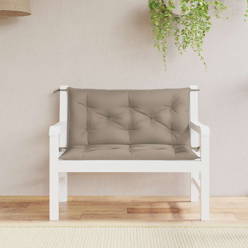 Cuscino per Panca Tortora 100x(50+50)x7cm in Tessuto Oxford