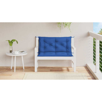 Cuscino per Panca Blu 100x(50+50)x7cm in Tessuto Oxford