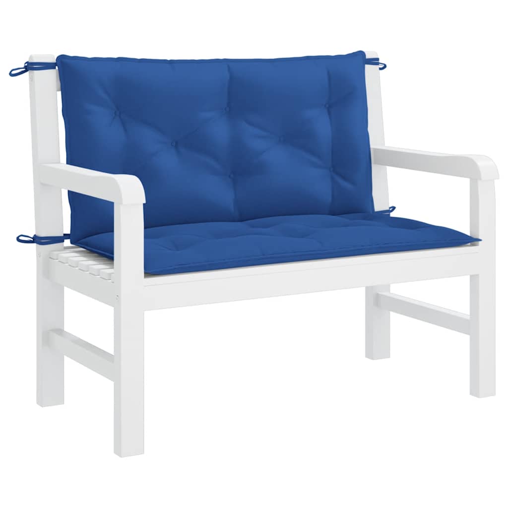 Cuscino per Panca Blu 100x(50+50)x7cm in Tessuto Oxford