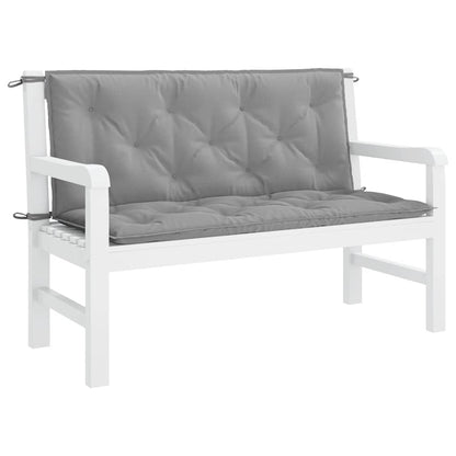 Cuscino per Panca Grigio 120x(50+50)x7cm in Tessuto Oxford