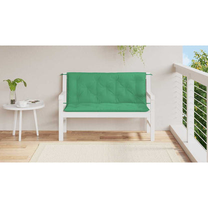 Cuscino per Panca Verde 120x(50+50)x7 cm in Tessuto Oxford