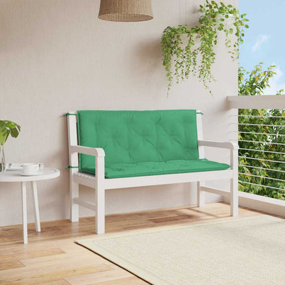 Cuscino per Panca Verde 120x(50+50)x7 cm in Tessuto Oxford