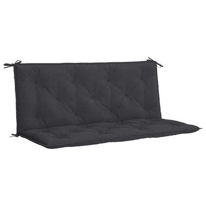 Cuscino per Panca Nero 120x(50+50)x7 cm in Tessuto Oxford
