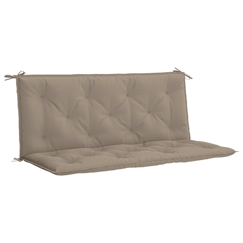 Cuscini per Panca 2 pz Tortora 120x50x7 cm in Tessuto Oxford