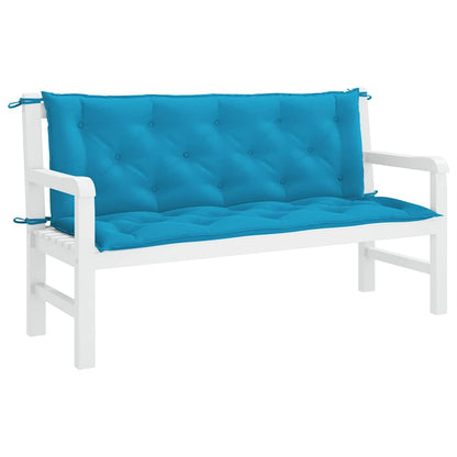 Cuscino per Panca Azzurro 150x(50+50)x7cm in Tessuto Oxford