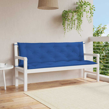 Cuscino per Panca Blu 150x(50+50)x7 cm in Tessuto Oxford