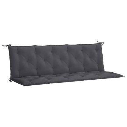 Cuscino per Panca Antracite 180x(50+50)x7 cm in Tessuto Oxford