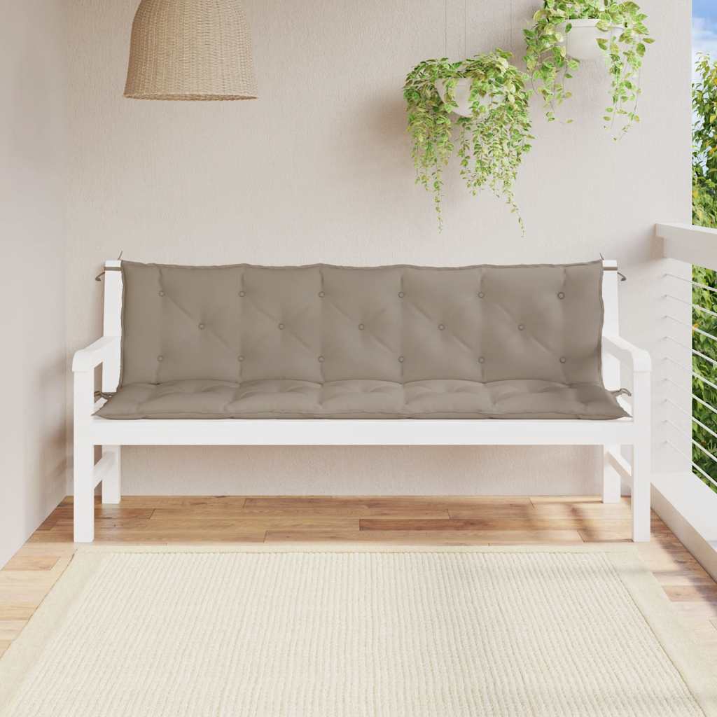 Cuscino per Panca Tortora 180x(50+50)x7 cm in Tessuto Oxford