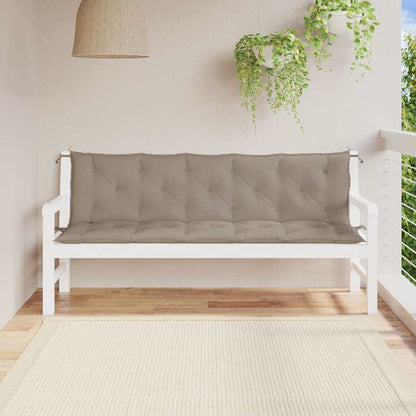 Cuscino per Panca Tortora 180x(50+50)x7 cm in Tessuto Oxford