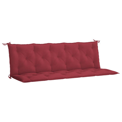 Cuscino per Panca Rosso Vino 180x(50+50)x7 cm in Tessuto Oxford