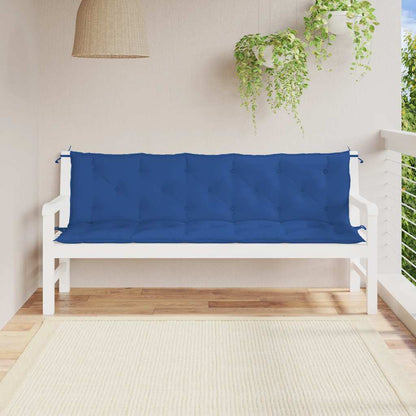 Cuscino per Panca Blu 180x(50+50)x7 cm in Tessuto Oxford