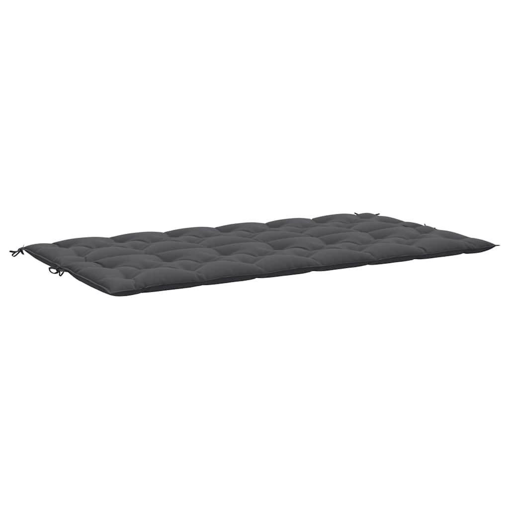 Cuscino per Panca Antracite 200x(50+50)x7 cm in Tessuto Oxford