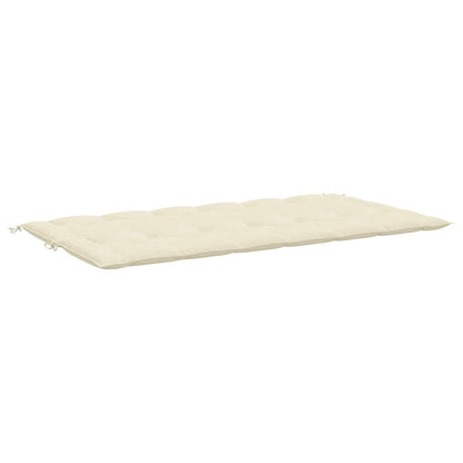 Cuscini Panca Giardino 2pz Bianco Crema 200x50x7 Tessuto Oxford