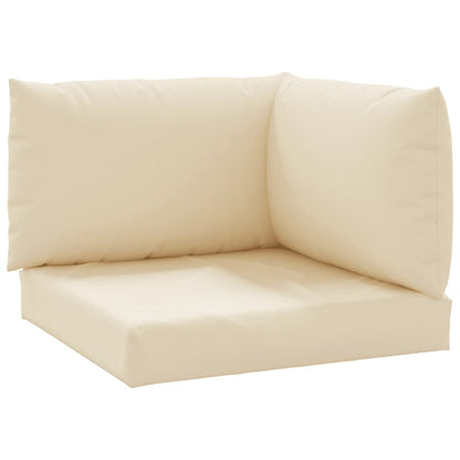 Cuscini per Pallet 3 pz Beige in Tessuto Oxford
