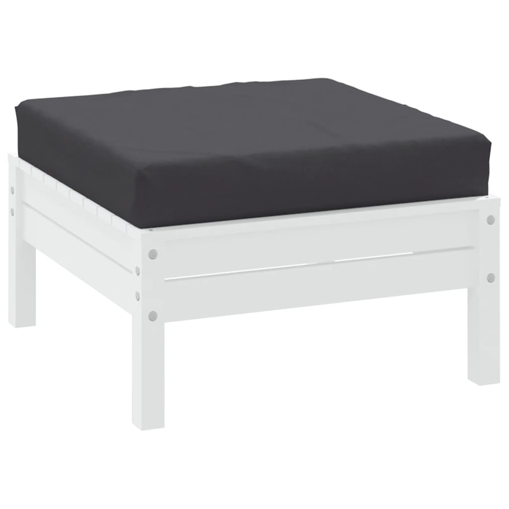 Cuscino per Pallet Antracite 60x60x6 cm in Tessuto