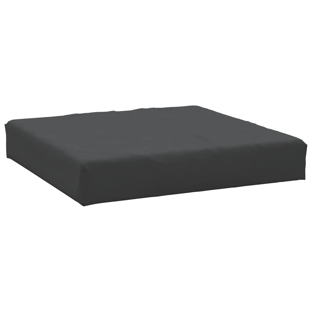 Cuscino per Pallet Nero 60x60x6 cm in Tessuto