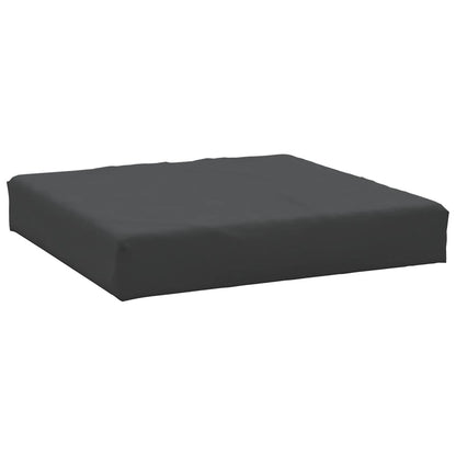 Cuscino per Pallet Nero 60x60x6 cm in Tessuto