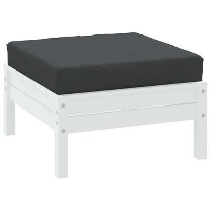 Cuscino per Pallet Nero 60x60x6 cm in Tessuto