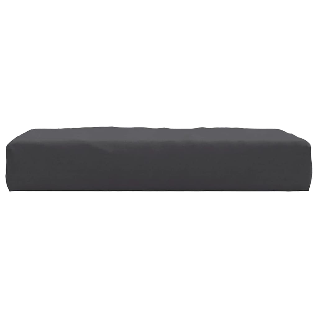 Cuscino per Pallet Nero 60x60x6 cm in Tessuto