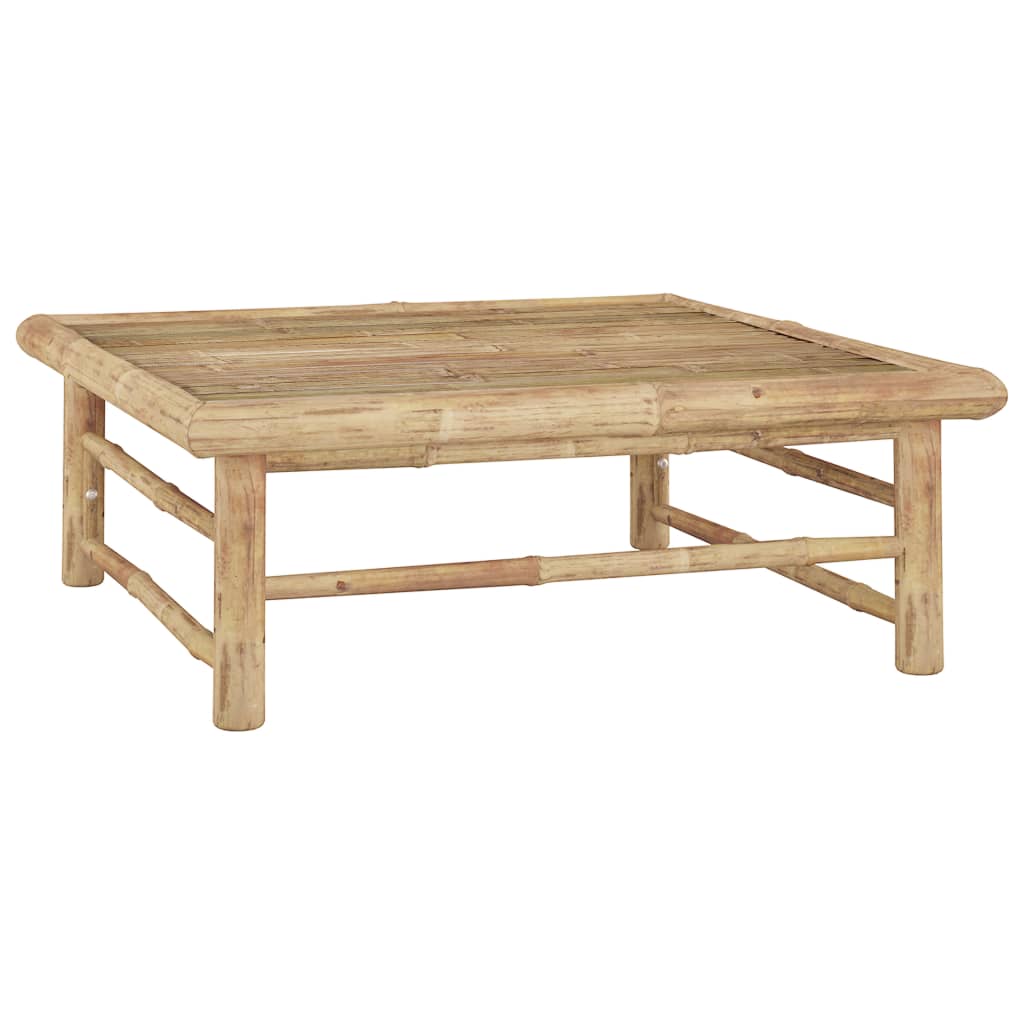 Set Divani da Giardino 2 pz con Cuscini Bianco Crema in BambÃ¹