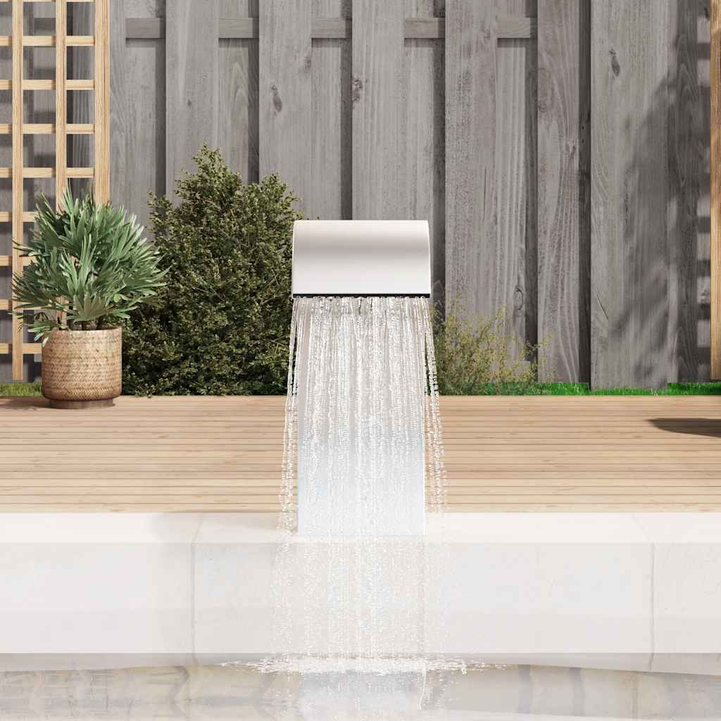 Fontana per Piscina 22x60x70 cm in Acciaio Inox 304