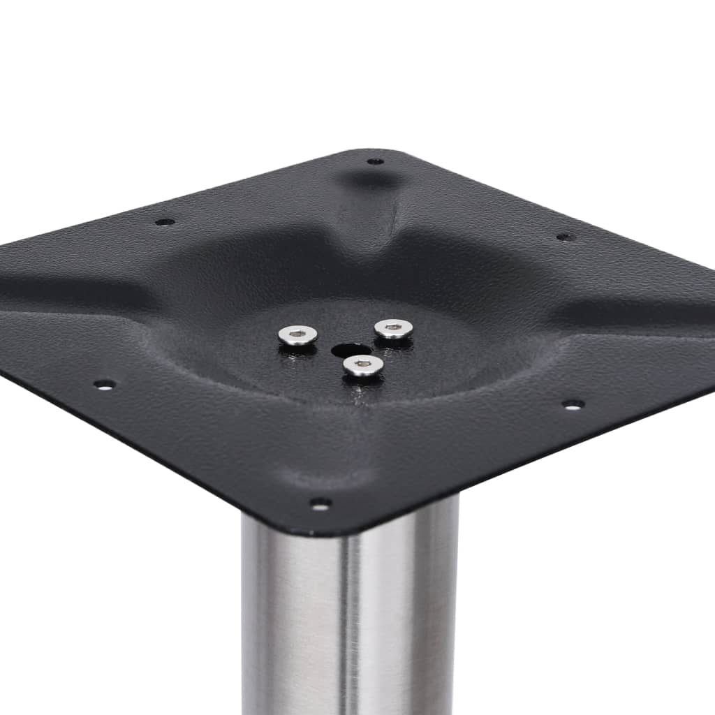 Gamba per Tavolino da BistrÃ² Argento Ã˜45x72 cm in Acciaio Inox