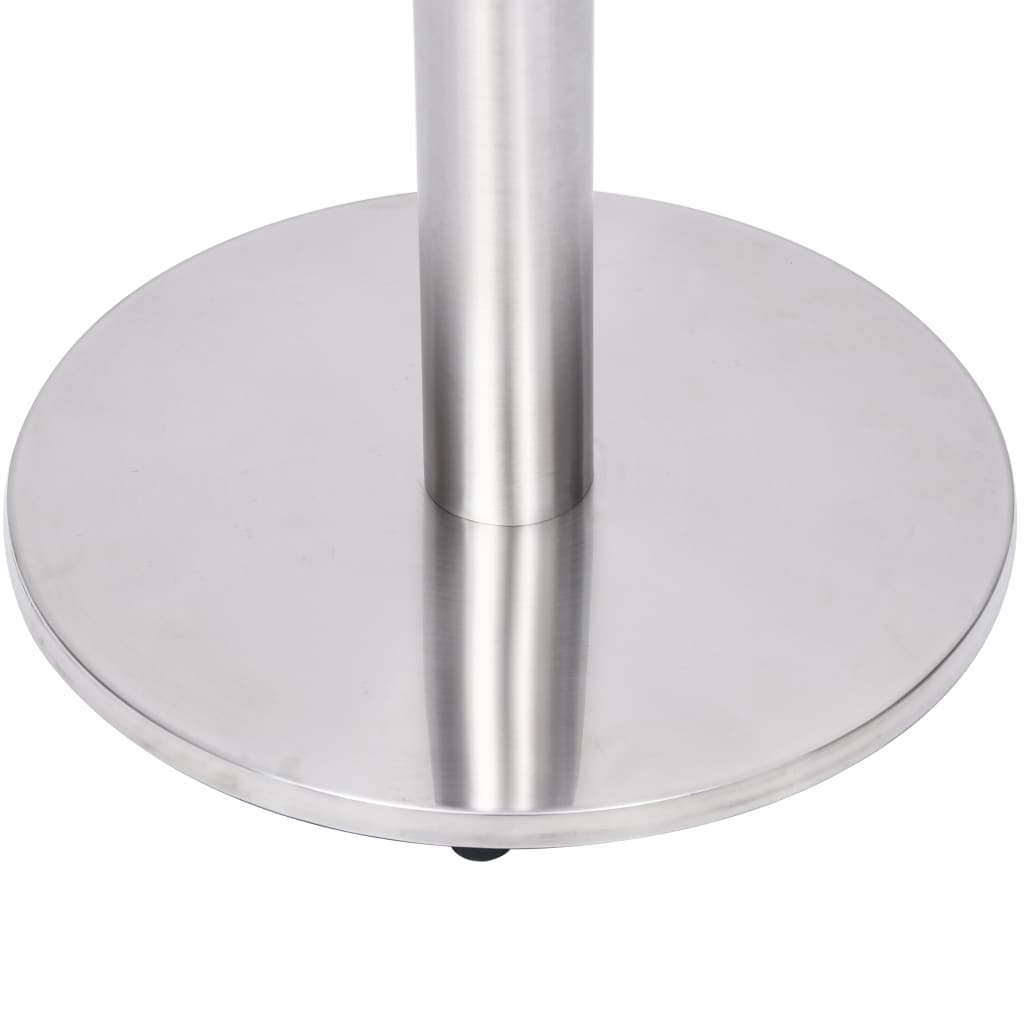 Gamba per Tavolino da BistrÃ² Argento Ã˜45x72 cm in Acciaio Inox