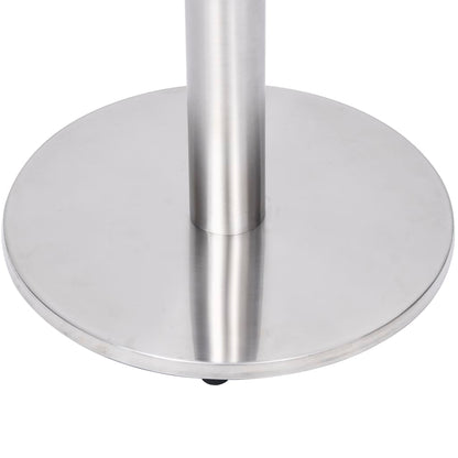 Gamba per Tavolino da BistrÃ² Argento Ã˜45x72 cm in Acciaio Inox