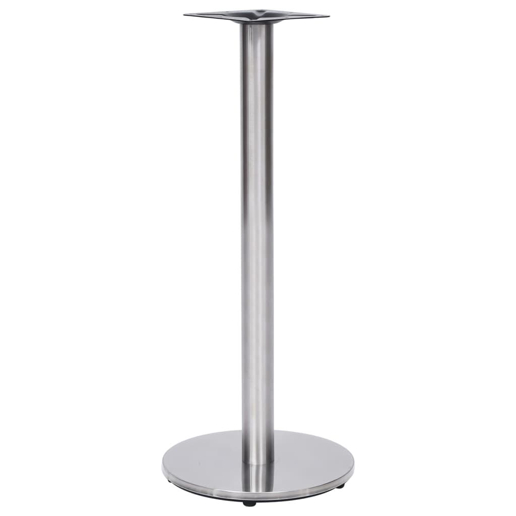Gamba per Tavolino da Bar Argento Ã˜45x107 cm in Acciaio Inox