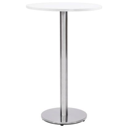 Gamba per Tavolino da Bar Argento Ã˜45x107 cm in Acciaio Inox