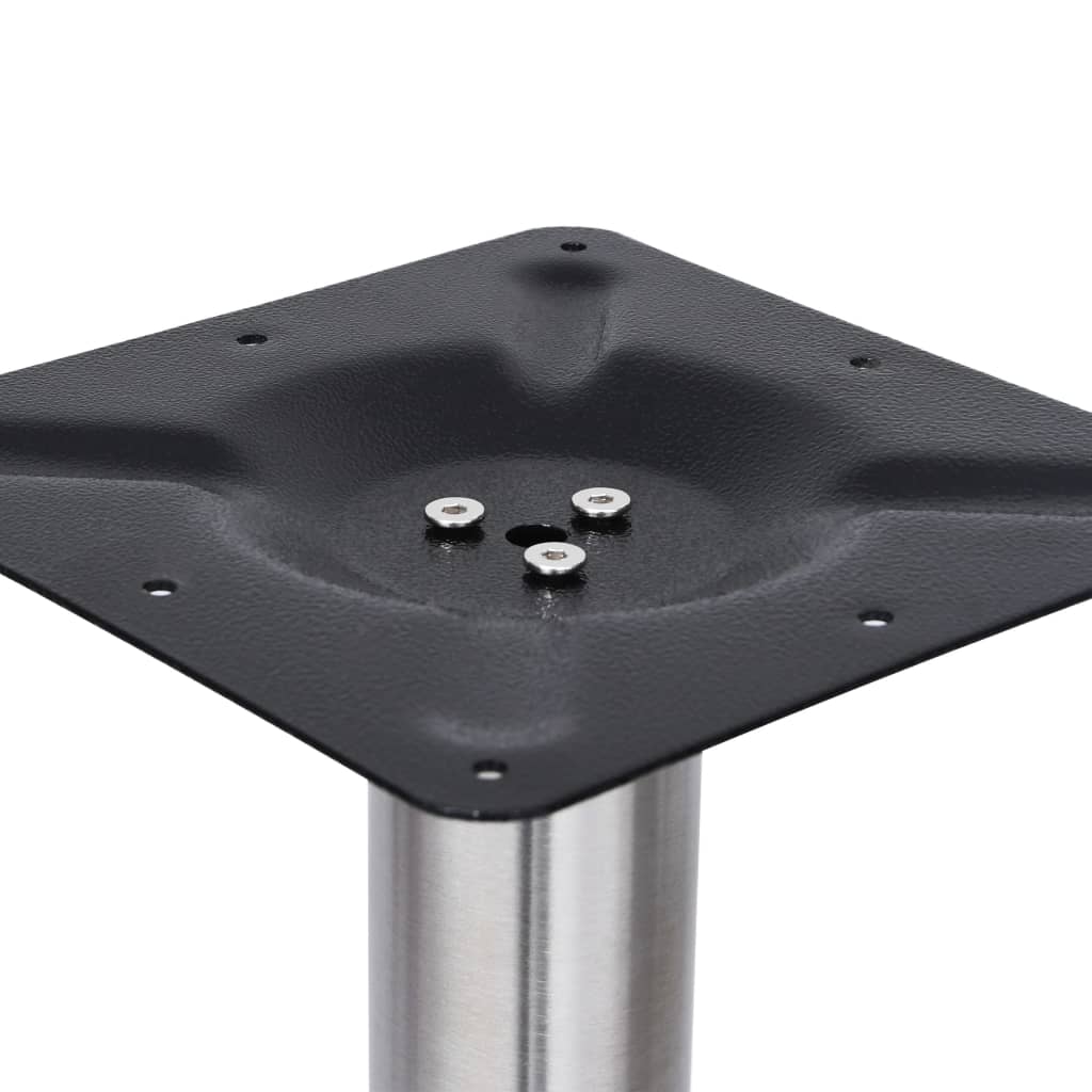 Gamba per Tavolino da Bar Argento Ã˜45x107 cm in Acciaio Inox