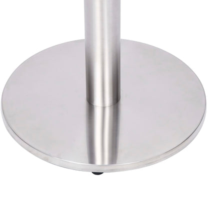 Gamba per Tavolino da Bar Argento Ã˜45x107 cm in Acciaio Inox