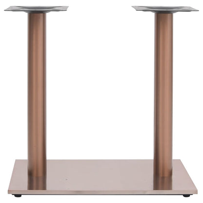 Gamba per Tavolino da Bar Ottone 70x40x72 cm in Acciaio Inox