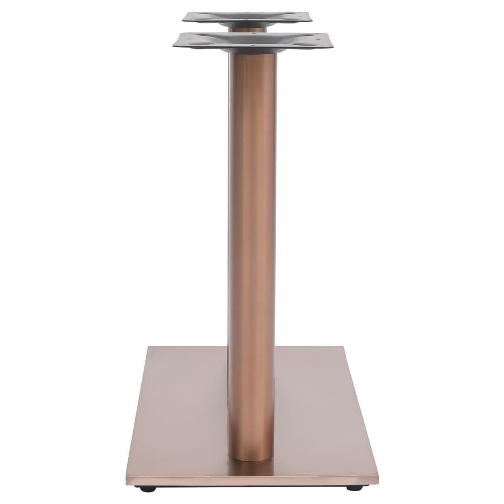 Gamba per Tavolino da Bar Ottone 70x40x72 cm in Acciaio Inox