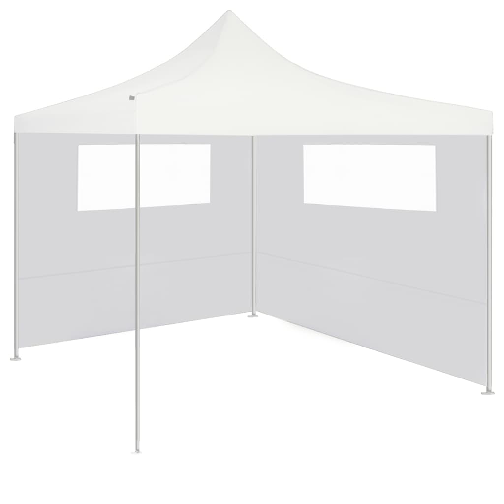 Parete per Gazebo con Finestre 6x2 m Bianca